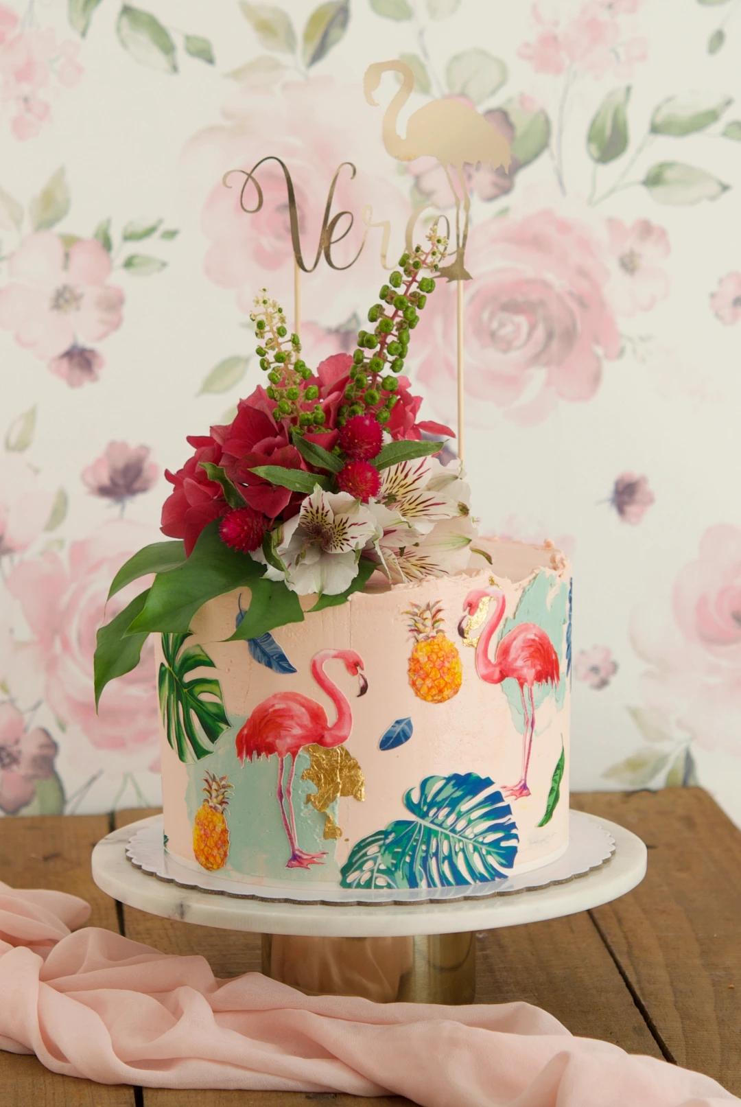 Flora & Fauna tropical cake