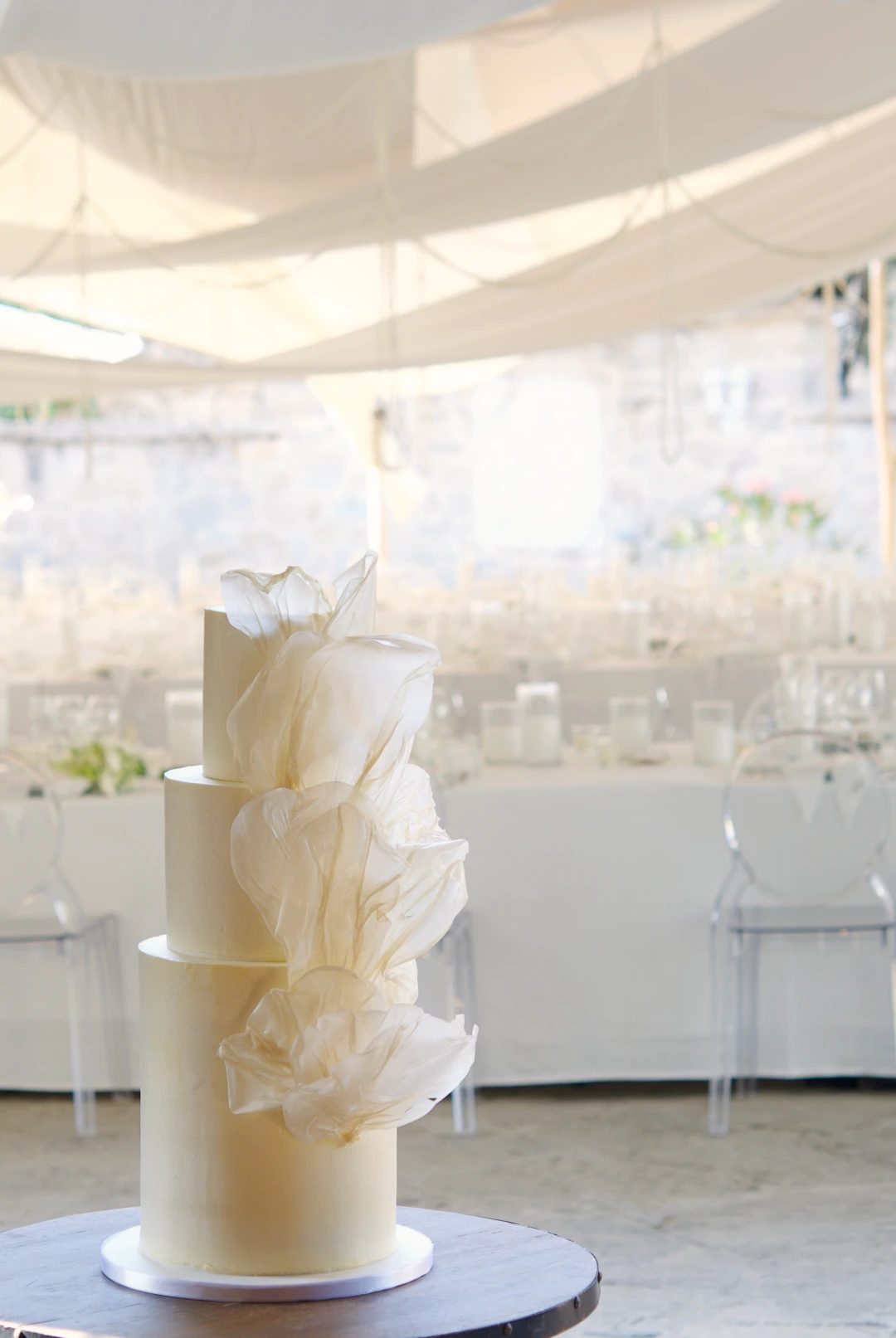 Paper Sails Wedding Cake