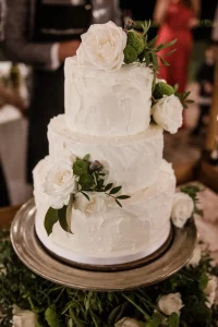 Rustic Cream Wedding Cake