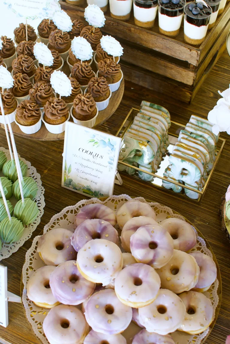 Marble Wedding Dessert Table