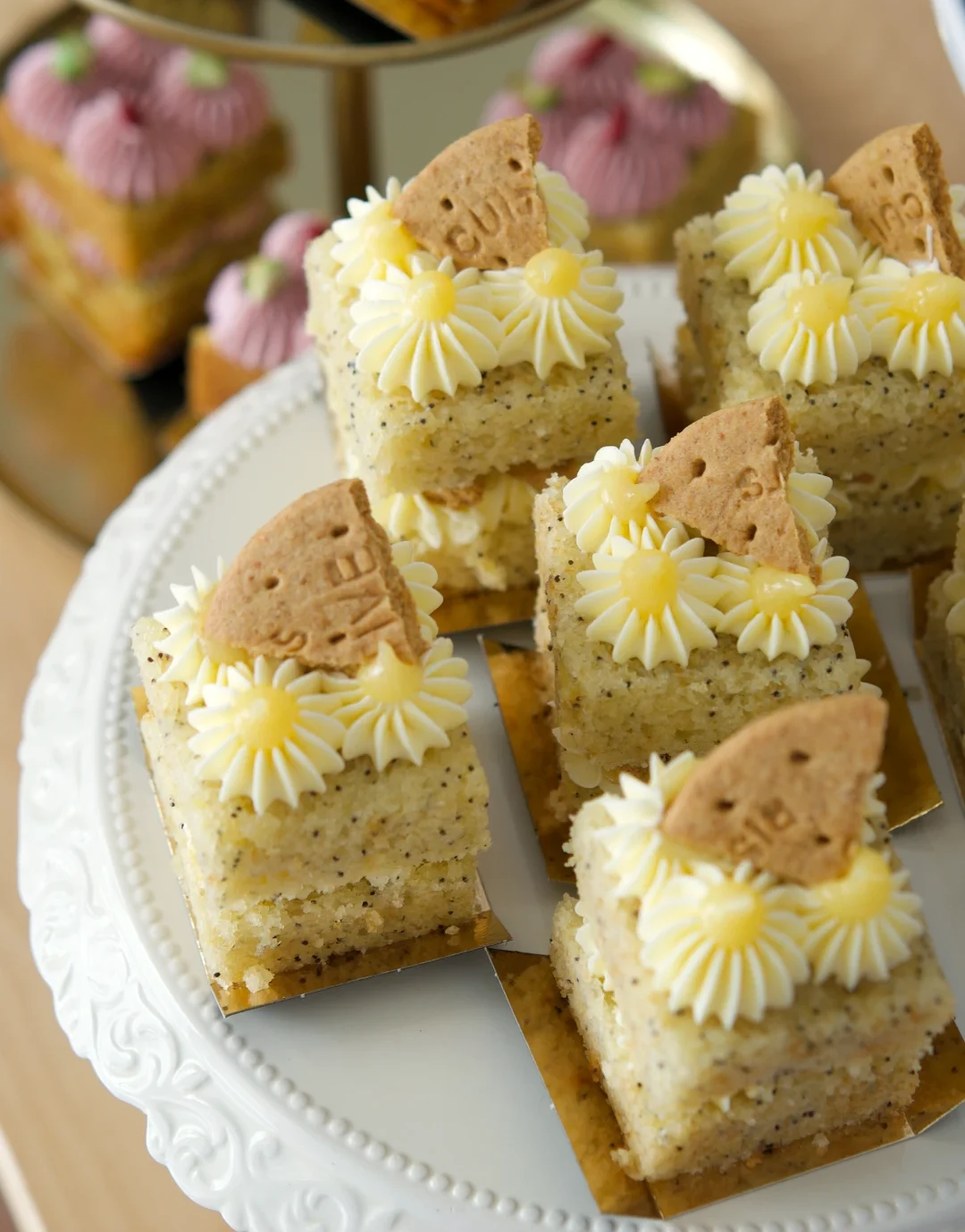 Tarta limon, lemon curd y galleta