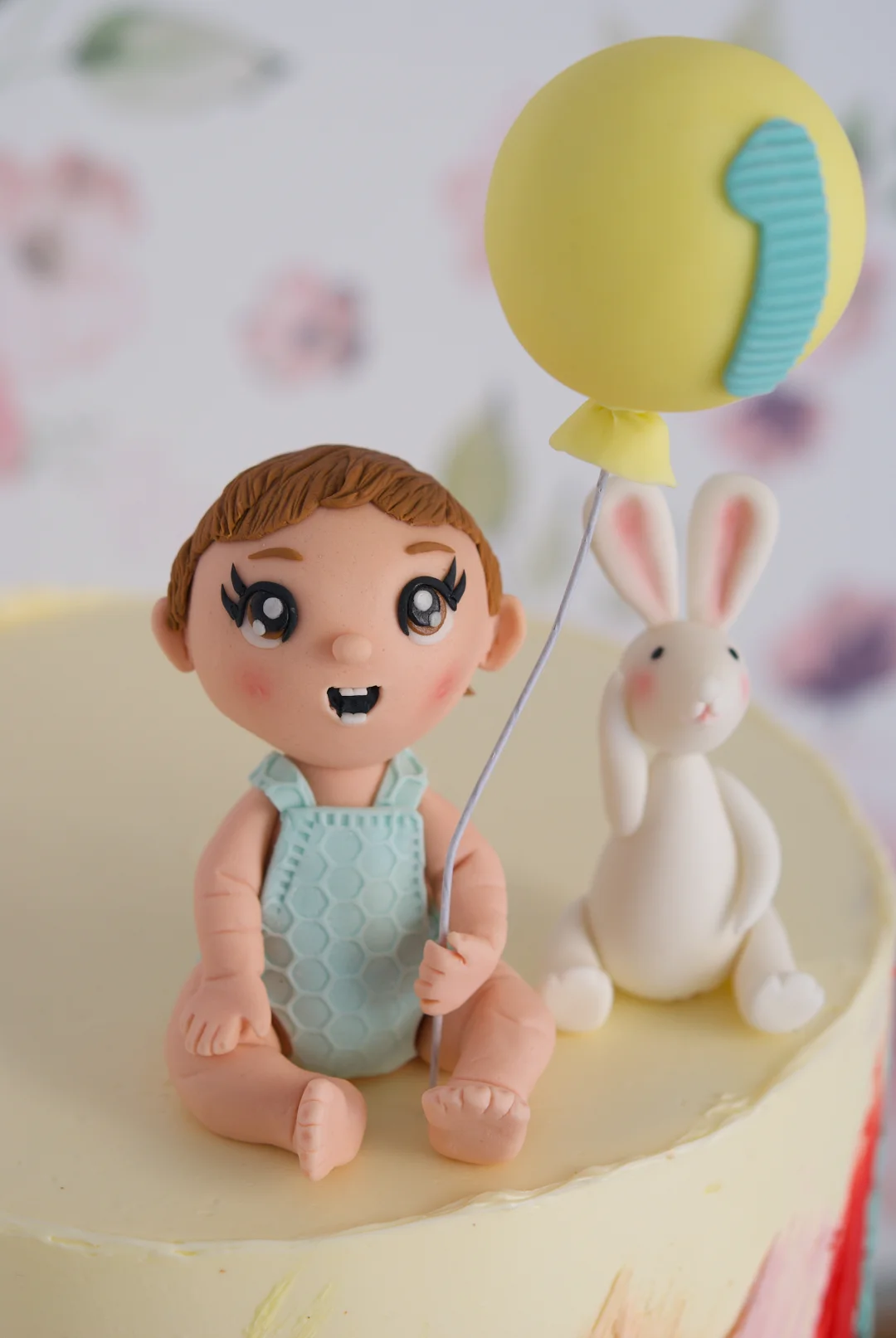 Baby and bunny cake