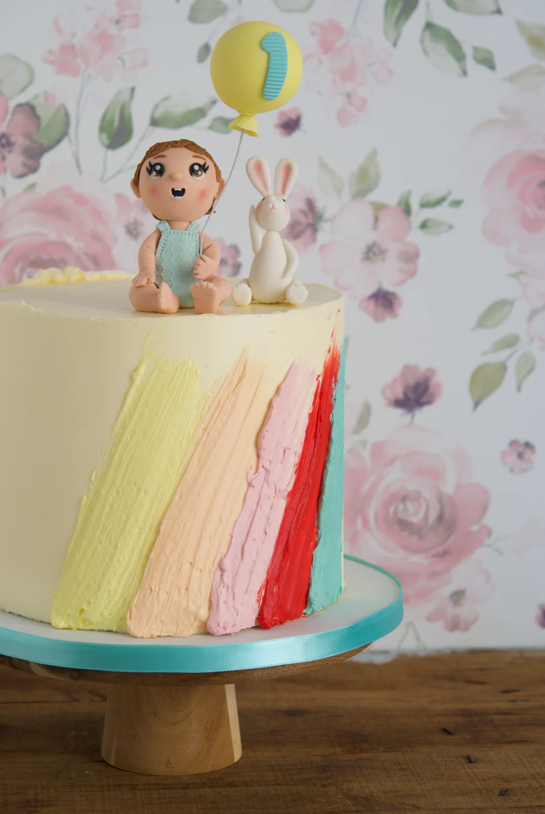 Baby and bunny cake