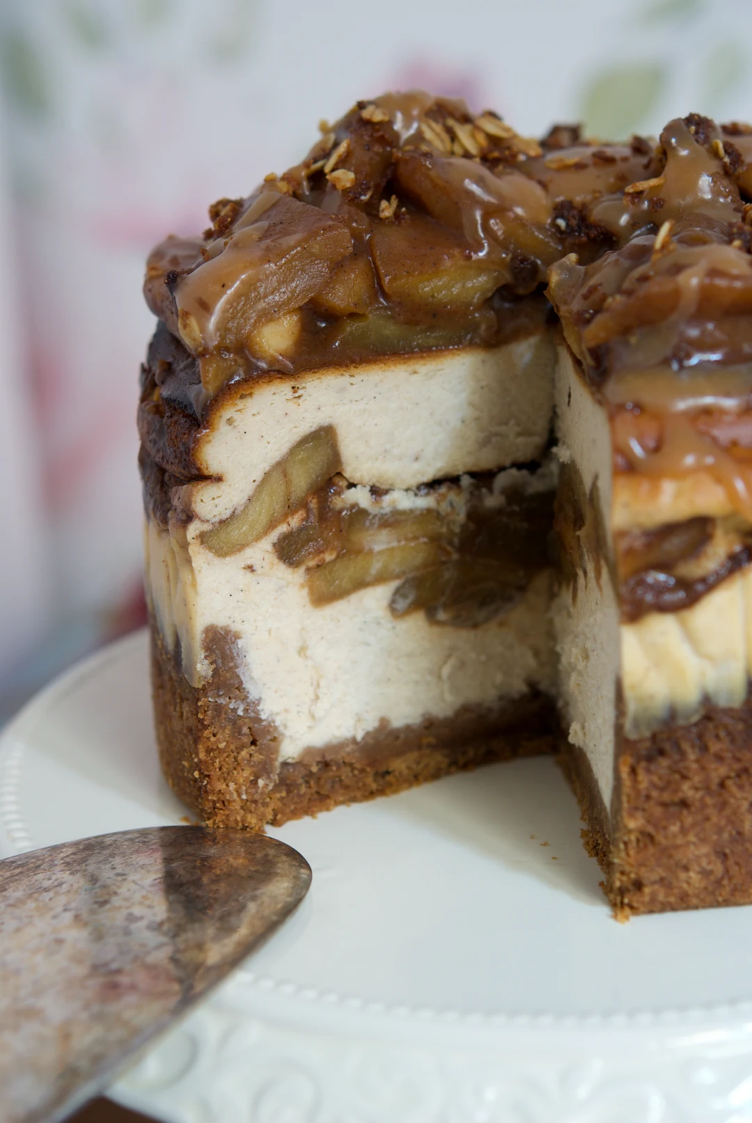 Cheesecake de Manzana y Caramelo Salado