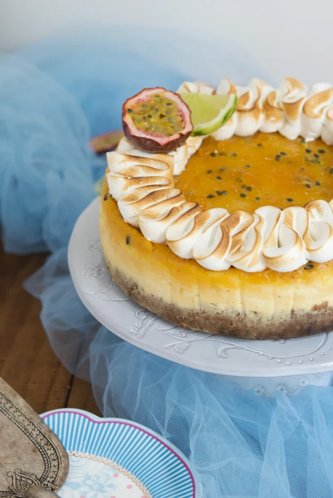 tarta de queso de maracuya