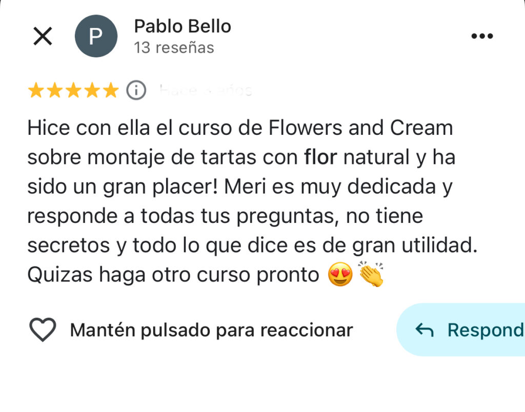 opinion curso tartas pisos