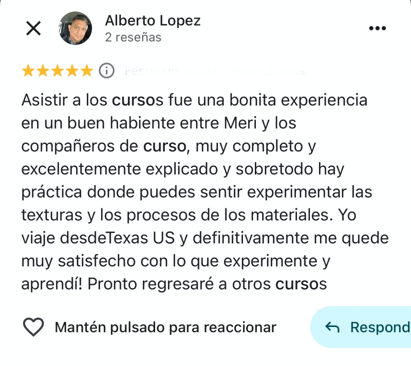 opinion cursos pasteleria mericakes