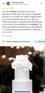 review wedding cake mericakes