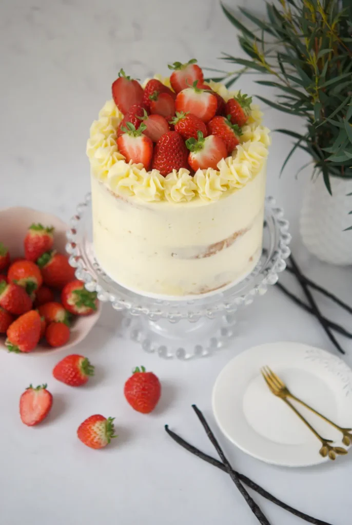 Cotton Cake strawberry, mericakes, custom cakes barcelona, tartas gourmet,