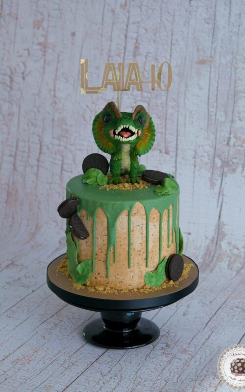 Dilophosaurus Drip Cake
