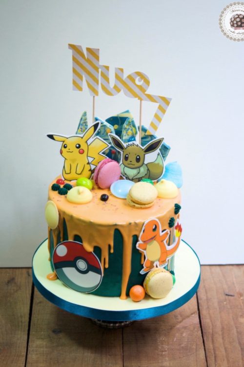 drip-cake-pokemon-pikachu-bulbasaur-charmander-tartas-decoradas-mericakes-barcelona-macarons-chocolate-pastel-de-cumpleanos-tartas-personalizadas-1