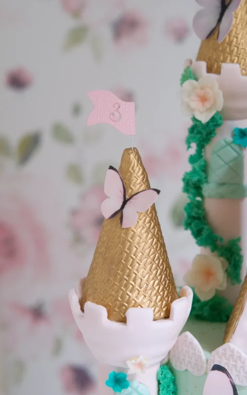 tarta castillo de cuento de hadas