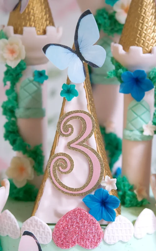 tarta castillo de cuento de hadas