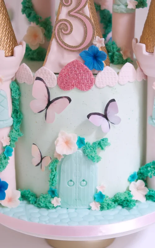 tarta castillo de cuento de hadas