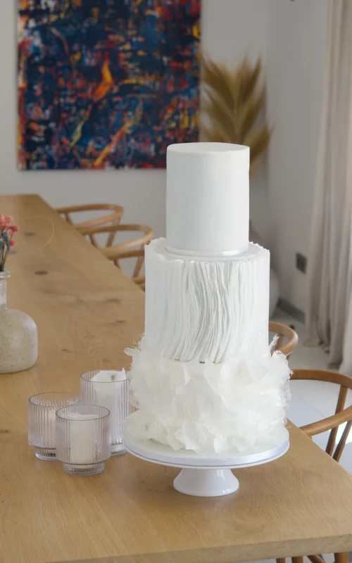 Ethereal Layers wedding cake
