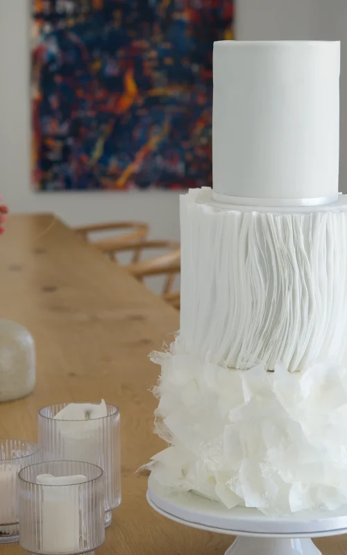 Ethereal Layers wedding cake