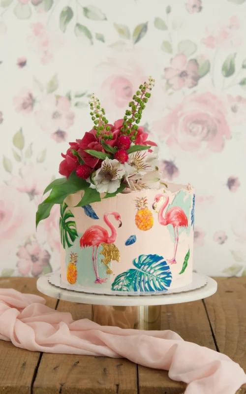 Flora & Fauna tropical cake