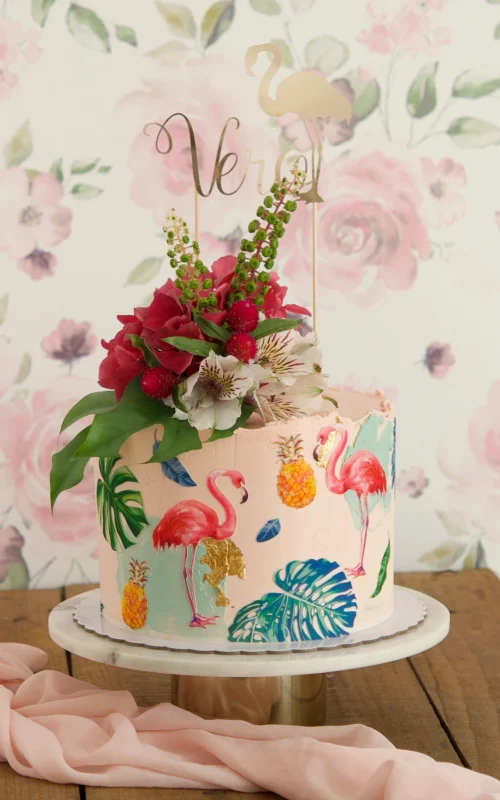 Flora & Fauna tropical cake