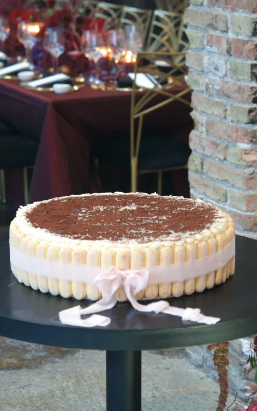Giant Tiramisu wedding cake