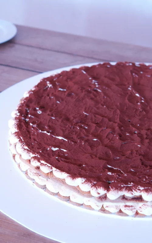 Giant Tiramisu wedding dessert