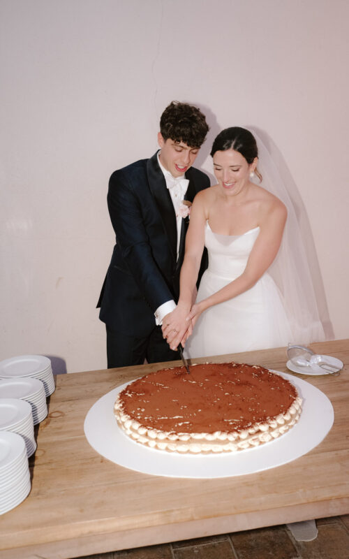 Giant Tiramisu wedding dessert