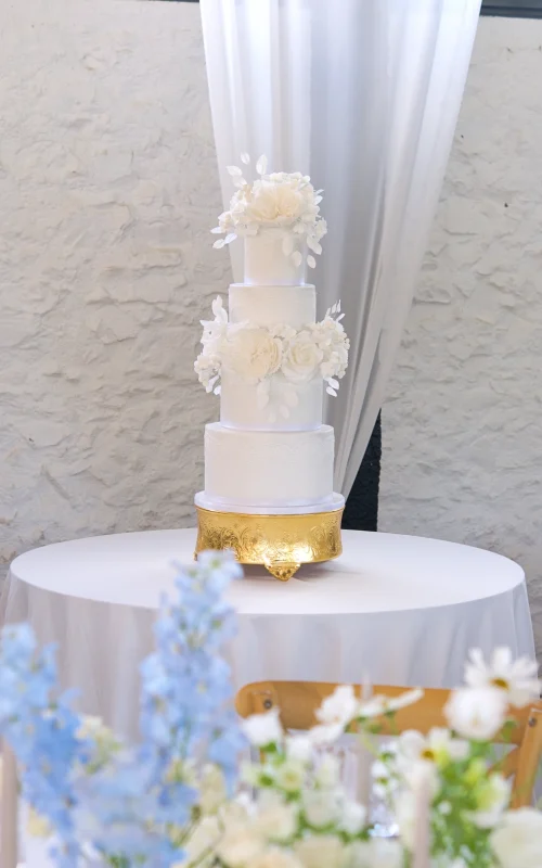 Lace Garden wedding cake