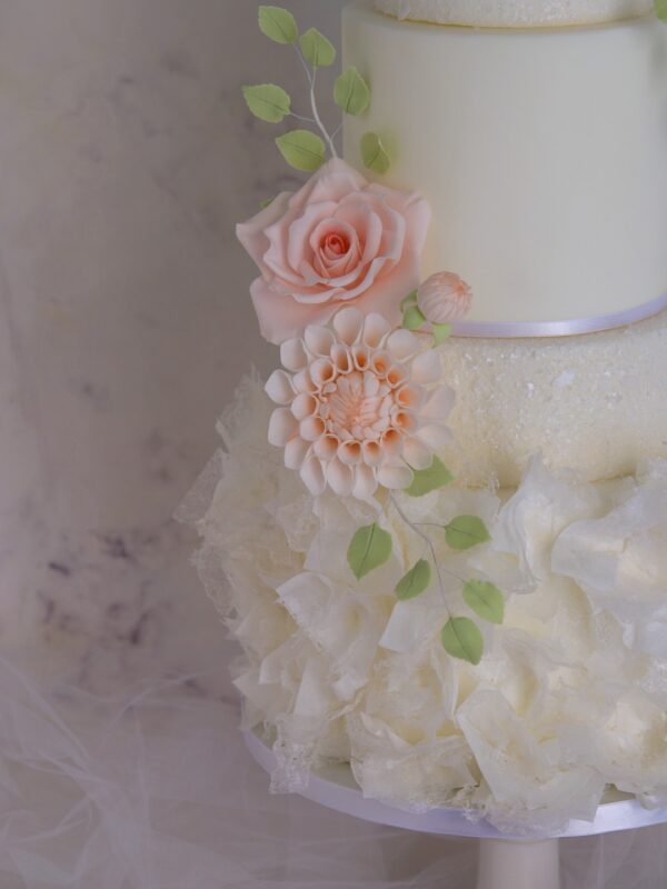 Master Class tartas de boda Ruffle Tulle & Blooms