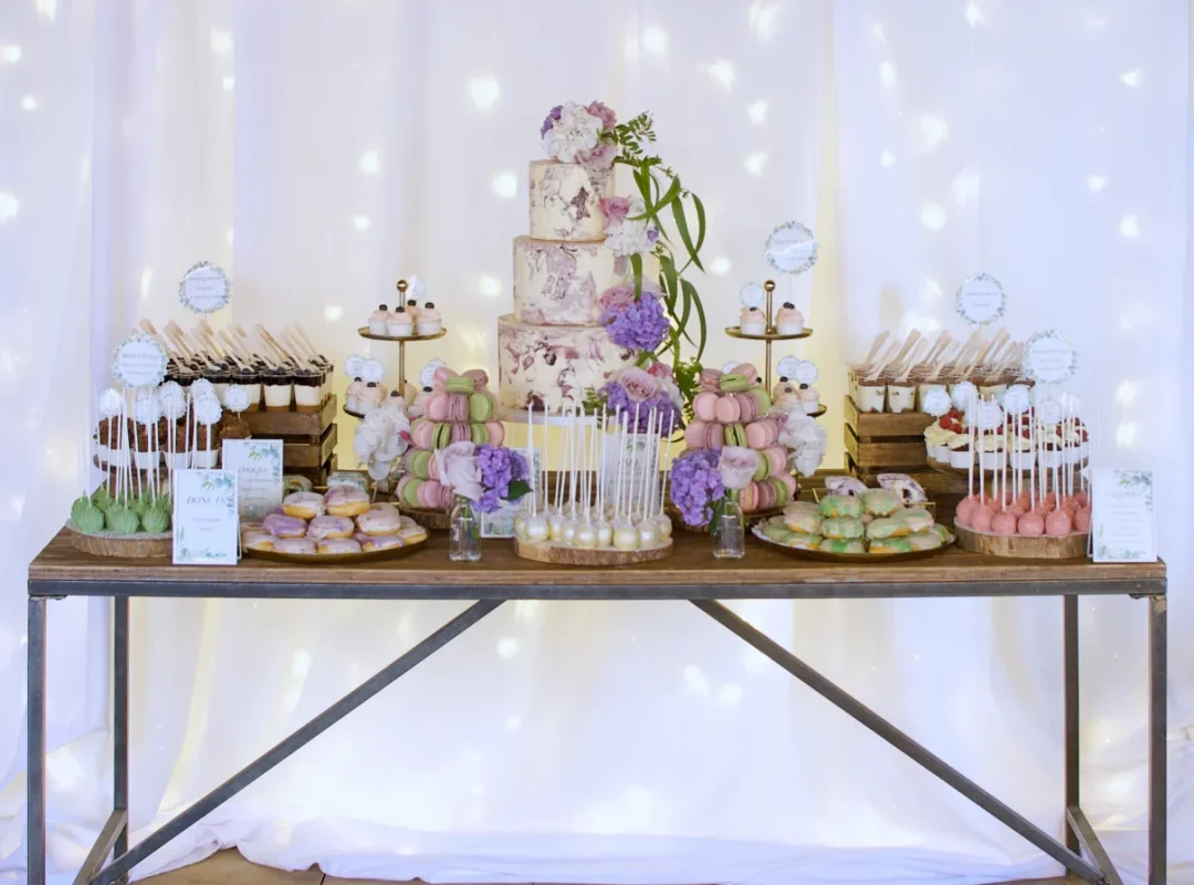 Marble Wedding Dessert Table