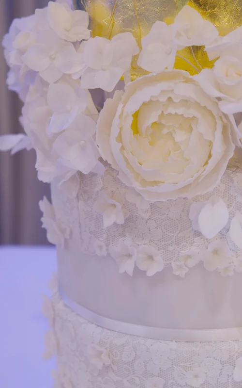 Opulence floral lace wedding cake, wedding cake barcelona, tartas de boda, mericakes, sugar flores, cake lace, fondant cake, mimosa nake, namelaka,