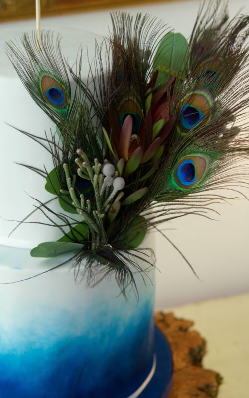 Peacock feathers wedding cake, tarta de boda, carrot cake, plumas, pavo rela, cake topper, mericakes, tartas decoradas, barcelona, pastry, fondant cake, wedding sweet 3