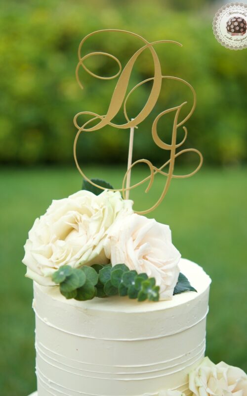 Romantic Wedding Cake, cream cake, tarta de boda, mericakes, barcelona, rosas, cake topper, eucalipto, spain wedding 4