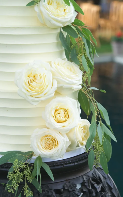 Tarta de boda rosas