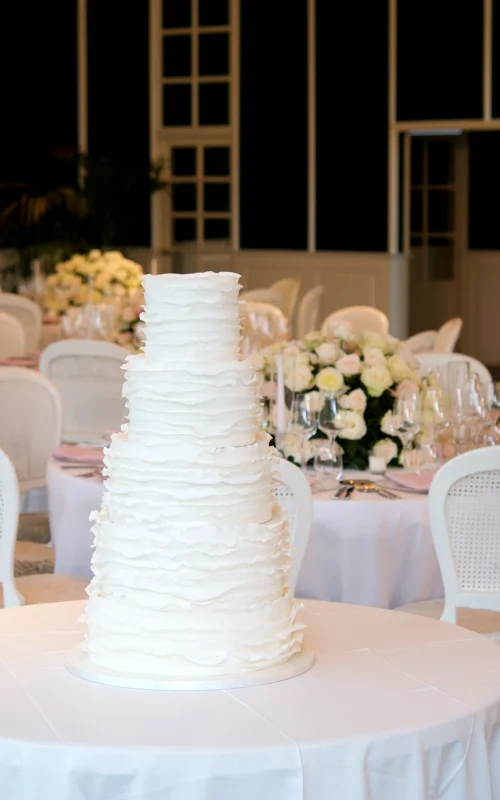 Ruffle Lovers Wedding Cake