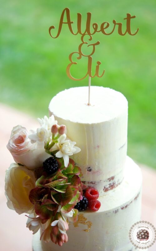 Semi naked flowers cake, wedding cake, tarta de boda, spain wedding, red velvet, fresh flowers, mericakes, pastry, barcelona 4
