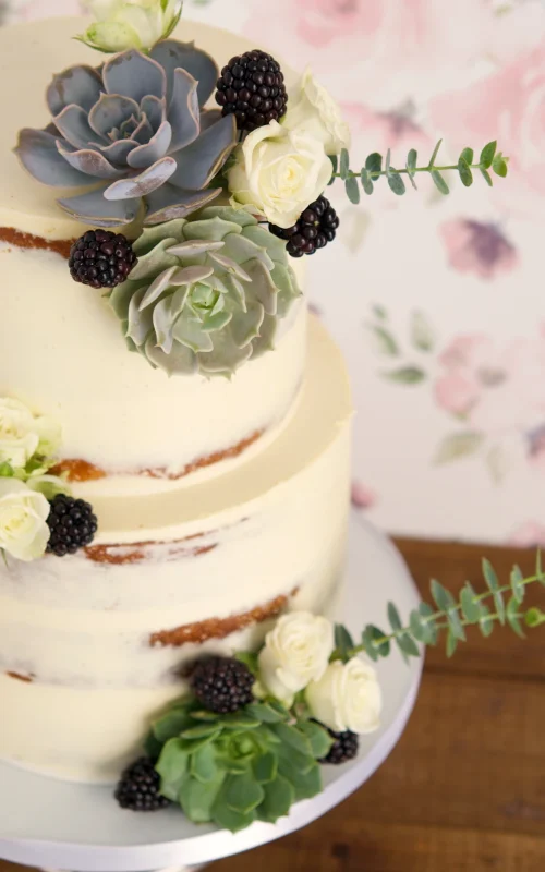 Succulent Baptism cake