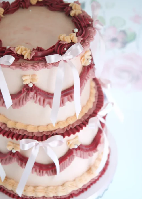 Curso tarta corazón vintage Barcelona