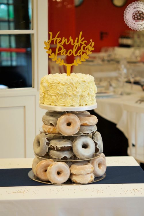 Wedding cake, tarta de boda, spain wedding, doughnuts, doughnuts tower, donuts, berlinas, donas, mericakes, barcelona, wedding stories, cream cake, cake topper, chocolate 8