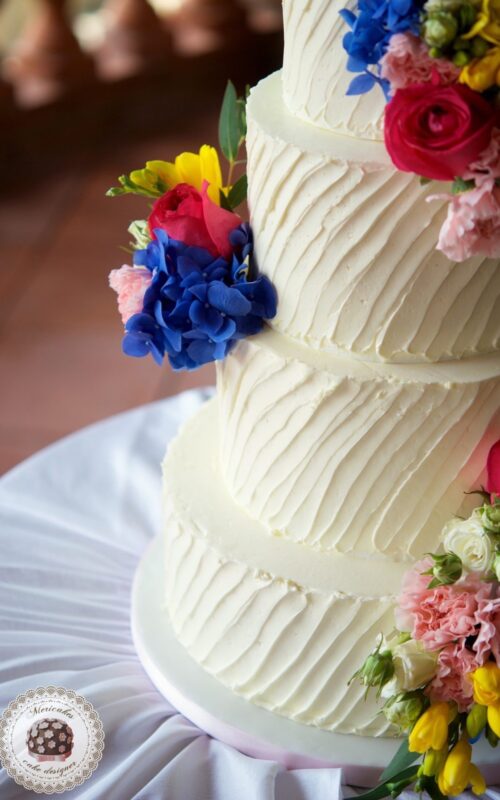 Exotic Summer Wedding Cake