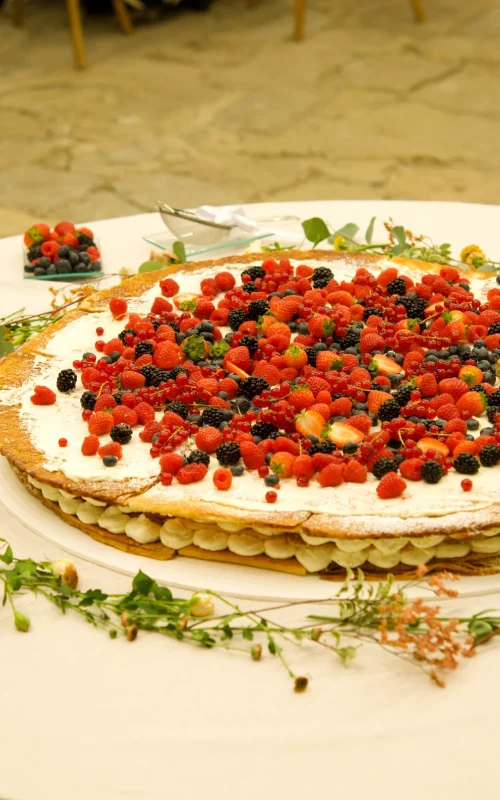 tarta de boda mil hojas