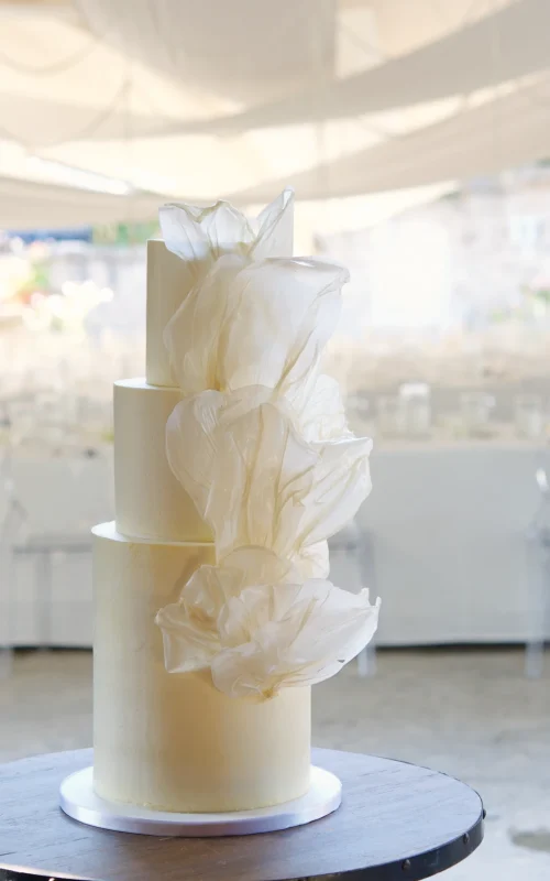 Paper Sails Wedding Cake