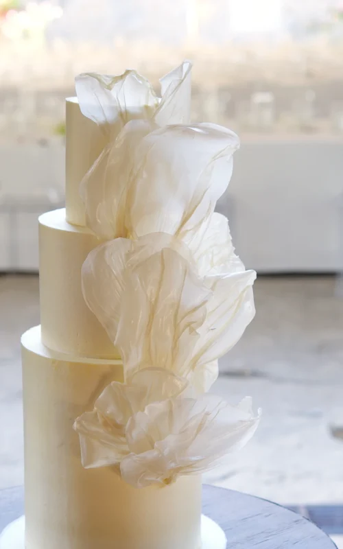 Paper Sails Wedding Cake