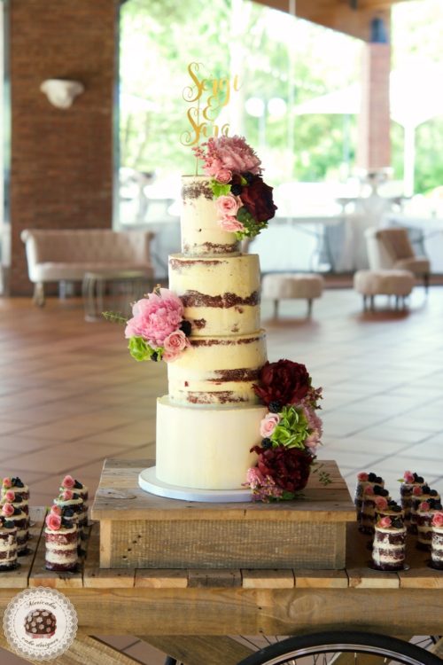 Peony Semi Naked Cake, tarta de boda, mericakes, pastel de boda, wedding cake, red velvet, topper, mini cakes, fresh flowers cake